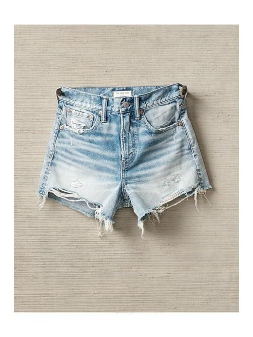 AE77 High-Rise Cut-Off Short Women's 20 Yr Light Destroy Wash 31